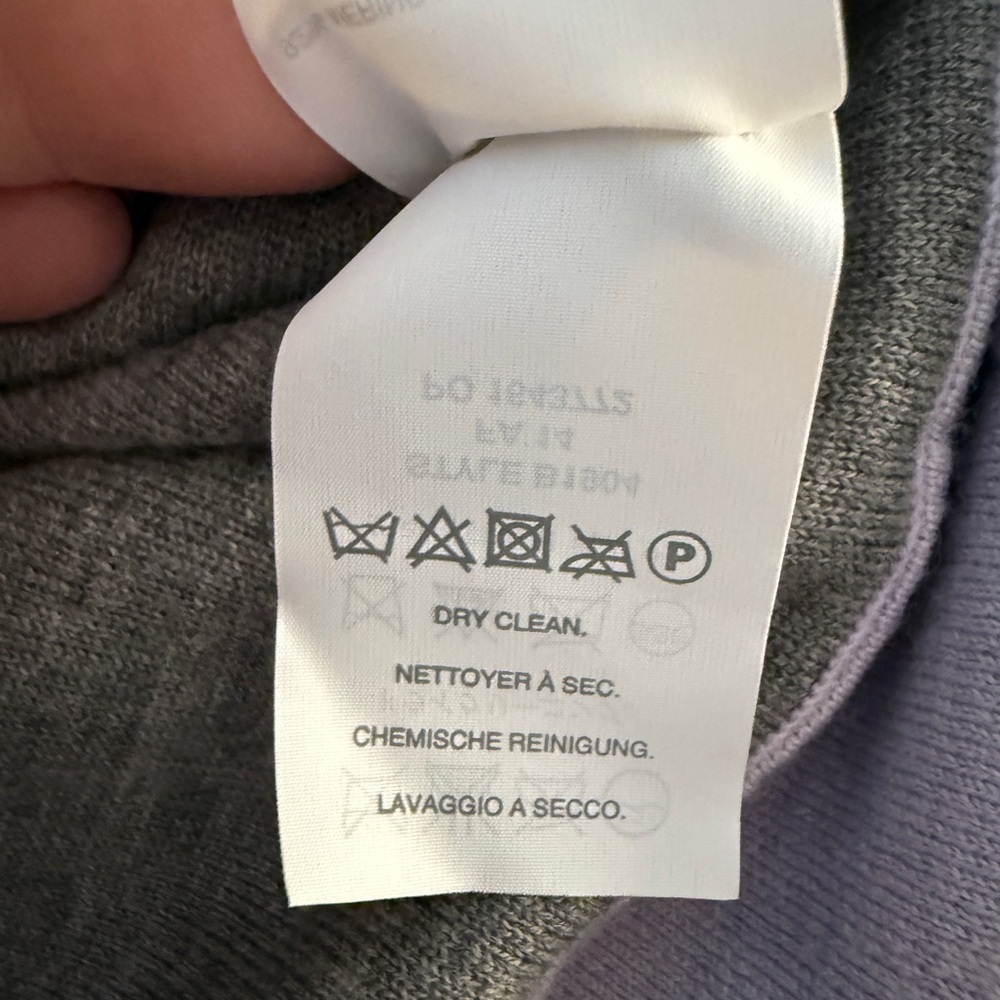 J. Crew Collection Merino Wool Raglan Sweatshirt Style Sweater S Lavender - Picture 6 of 9